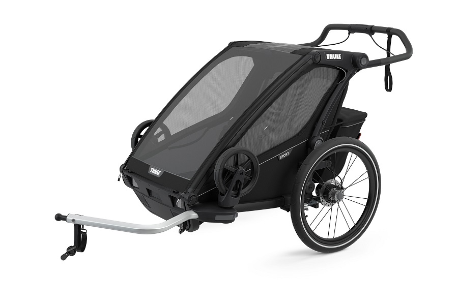 Új - THULE Chariot Sport 2 Double Fekete/Fekete (10201023)
