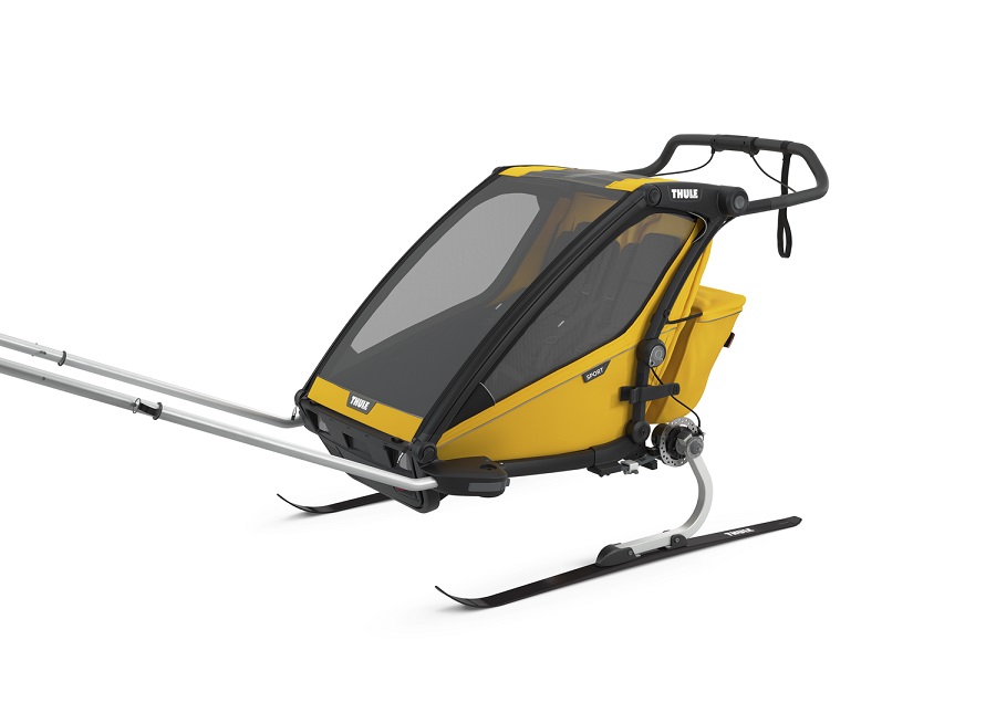 Új - THULE Chariot Sport 2 Double Fekete/Sárga (10201024)