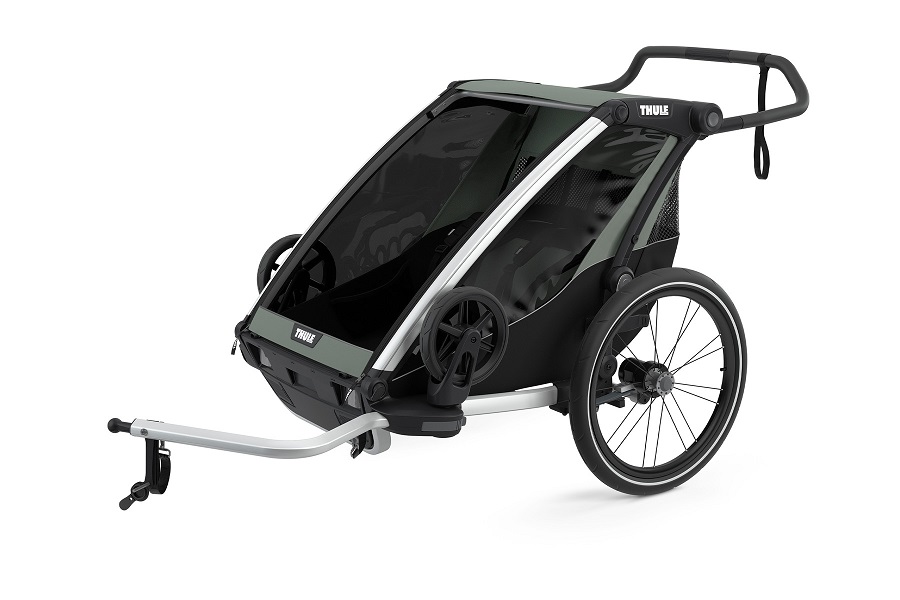 Új - THULE Chariot Lite 2 Double Fekete/Szürke (10203022)