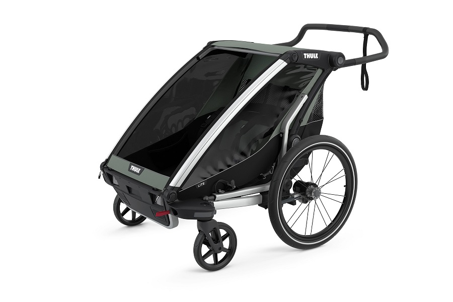 Új - THULE Chariot Lite 2 Double Fekete/Szürke (10203022)