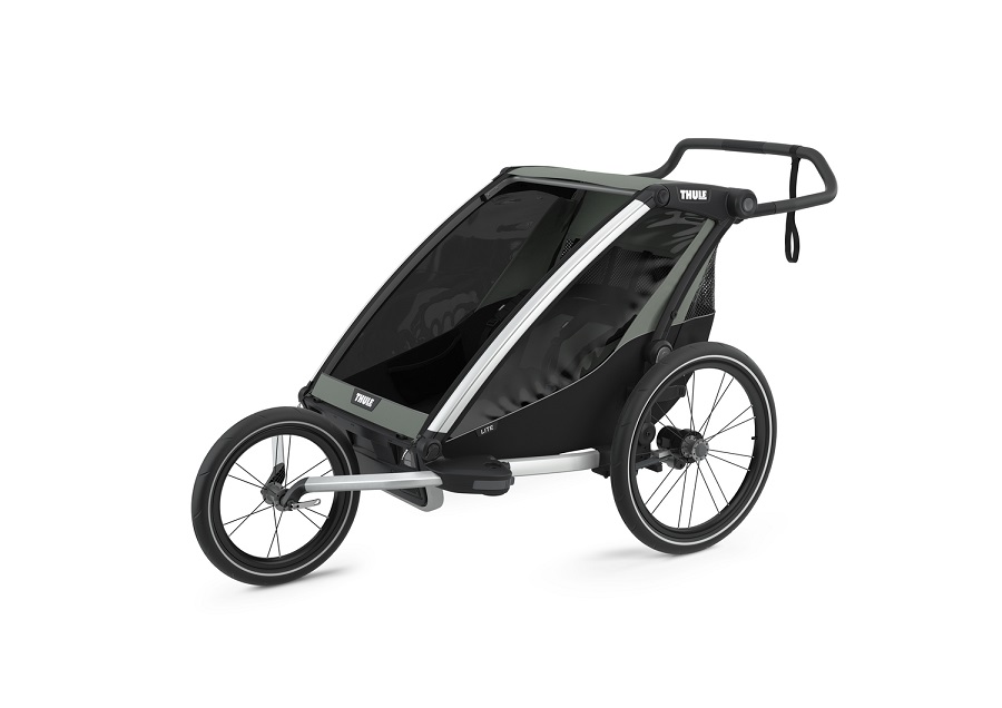 Új - THULE Chariot Lite 2 Double Fekete/Szürke (10203022)