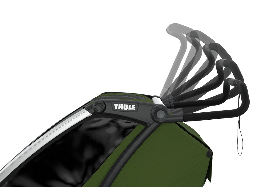 Új - THULE Chariot Cab 2 Fekete/Kekizöld (10204021)