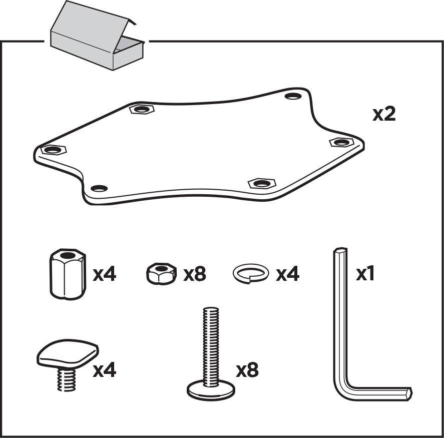 THULE T-csavar készlet (881000) THULE T-csavar készlet (881000)
